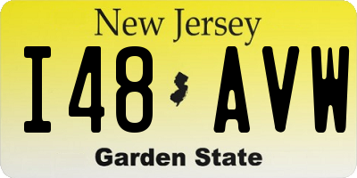 NJ license plate I48AVW