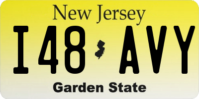 NJ license plate I48AVY