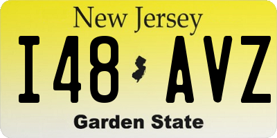 NJ license plate I48AVZ