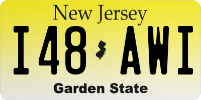 NJ license plate I48AWI