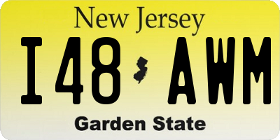 NJ license plate I48AWM