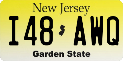 NJ license plate I48AWQ