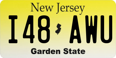 NJ license plate I48AWU