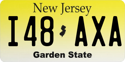 NJ license plate I48AXA
