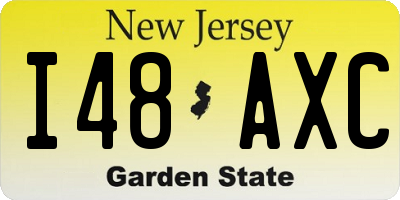 NJ license plate I48AXC