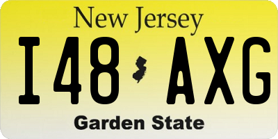 NJ license plate I48AXG