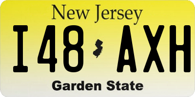 NJ license plate I48AXH