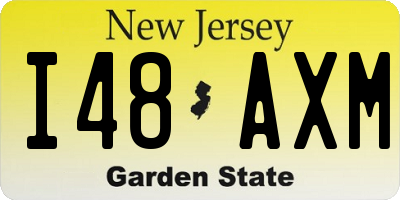 NJ license plate I48AXM