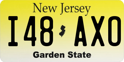 NJ license plate I48AXO