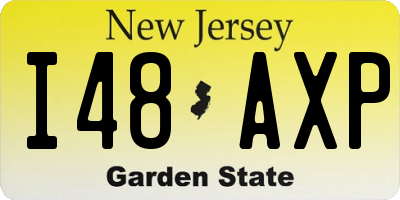 NJ license plate I48AXP