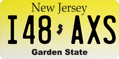 NJ license plate I48AXS