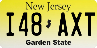 NJ license plate I48AXT