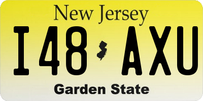 NJ license plate I48AXU