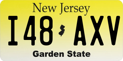 NJ license plate I48AXV