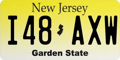 NJ license plate I48AXW