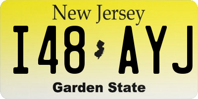 NJ license plate I48AYJ