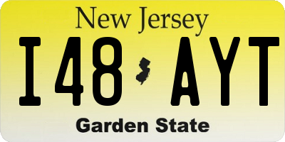NJ license plate I48AYT