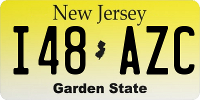 NJ license plate I48AZC