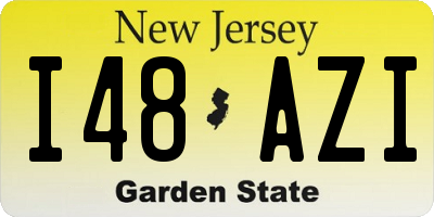 NJ license plate I48AZI