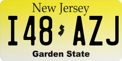 NJ license plate I48AZJ
