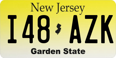 NJ license plate I48AZK