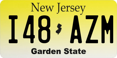 NJ license plate I48AZM