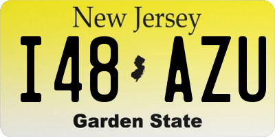 NJ license plate I48AZU