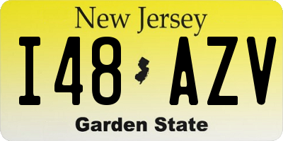 NJ license plate I48AZV