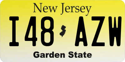 NJ license plate I48AZW