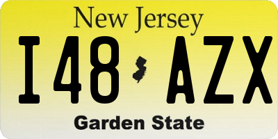 NJ license plate I48AZX
