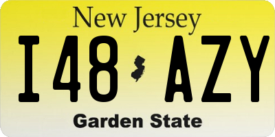 NJ license plate I48AZY