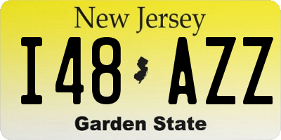 NJ license plate I48AZZ