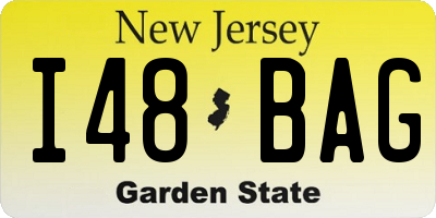NJ license plate I48BAG