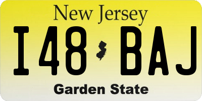 NJ license plate I48BAJ