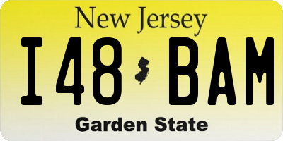 NJ license plate I48BAM