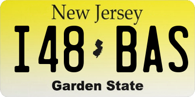 NJ license plate I48BAS