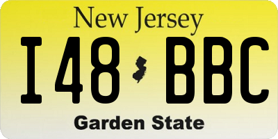 NJ license plate I48BBC