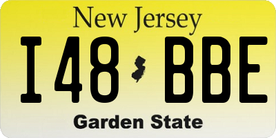 NJ license plate I48BBE