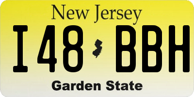 NJ license plate I48BBH