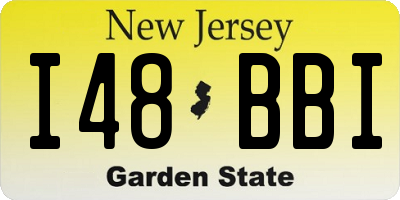NJ license plate I48BBI