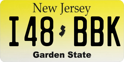NJ license plate I48BBK