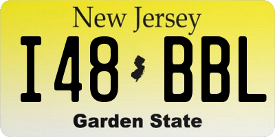 NJ license plate I48BBL