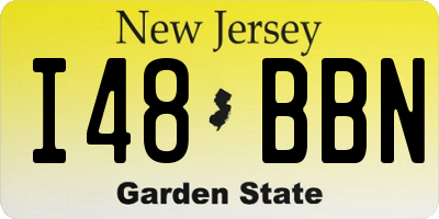 NJ license plate I48BBN