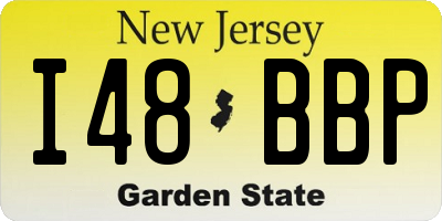 NJ license plate I48BBP