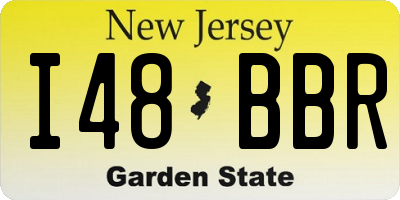 NJ license plate I48BBR