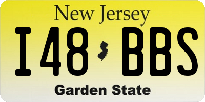 NJ license plate I48BBS