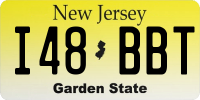NJ license plate I48BBT