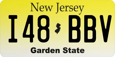 NJ license plate I48BBV