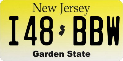 NJ license plate I48BBW
