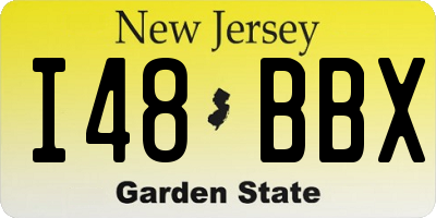 NJ license plate I48BBX